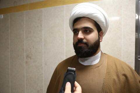 تصاویر/ مصاحبه حجت اسلام صالح نجفی معاونت علمی رایزنی جمهوری اسلامی ایران در در نجف