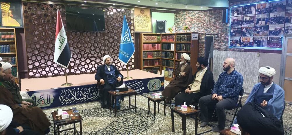 بازدید گروه بینالملل حوزه علمیه مشکات قم از مؤسسه " الغری للمعارف الإسلامیة "