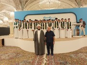 हरम हज़रत अमीरुल मोमेनीन अ.स. में मदारीस  दारूल ज़हेरा अ.स. के स्नातक छात्रों का विदाई समारोह/फोटो