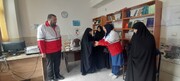 تصاویر/ افتتاح کانون هلال احمر مدرسه علمیه فاطمه الزهرا سلام الله علیها ساوه