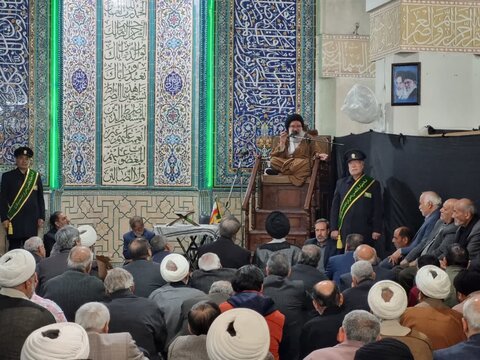 مراسم بزرگداشت مرحوم آیت الله امامی کاشانی در مسجد میر عماد کاشان