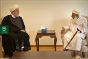 Rencontre du Hojat-ul-Islam Hamid Shahriari avec le mufti d'Oman
