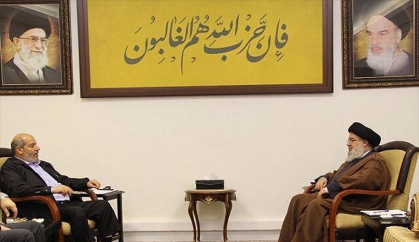 السيد نصر الله يستقبل وفدًا قياديًا من حركة حماس السيد نصر الله يستقبل وفدًا قياديًا من حركة حماس