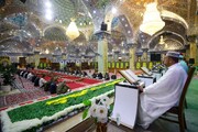 تصاویر/ برگزاری مجلس جزء خوانی قرآن در عتبه عسکریه