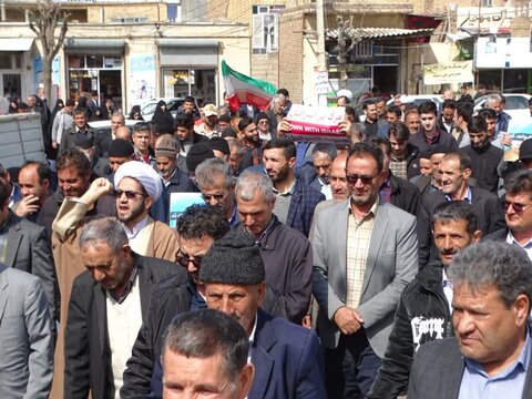 تصاویر/ راهپیمایی مردم شهرستان چهاربرج در حمایت از مردم فلسطین و غزه