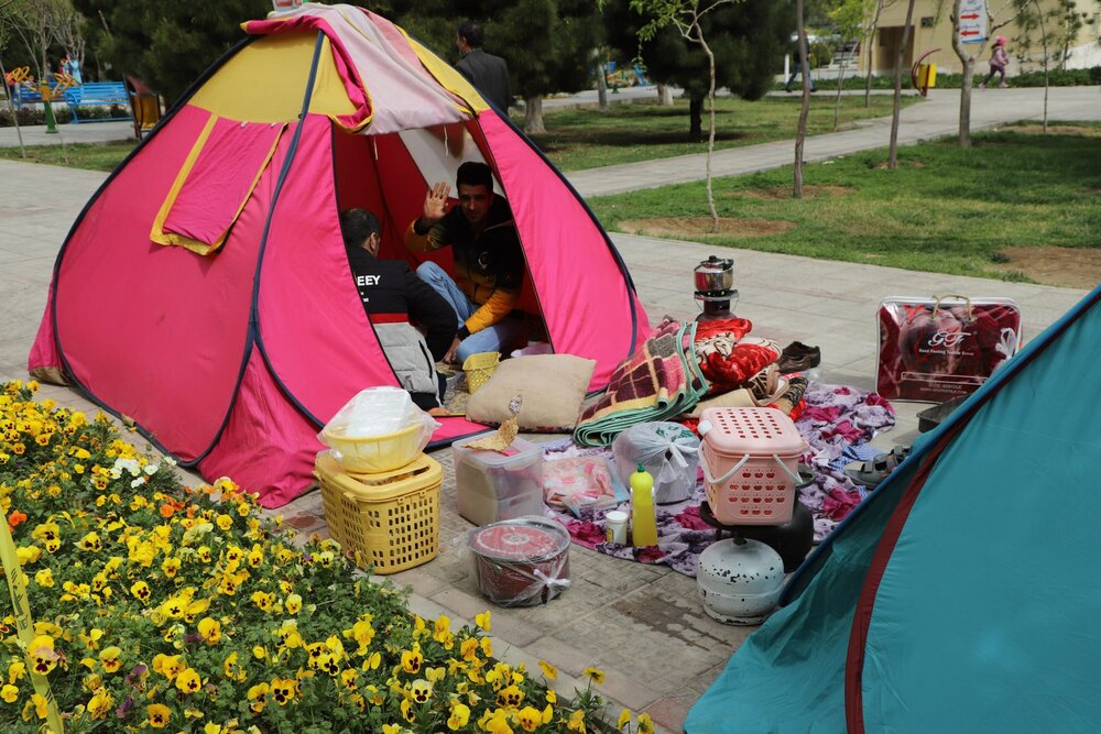 آماده‌سازی ۷ بوستان برای اسکان مسافران نوروزی در قم