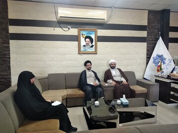 دیدار مدیر حوزه علمیه خواهران خوزستان با رئیس دانشگاه امیرالمؤمنین(ع) اهواز