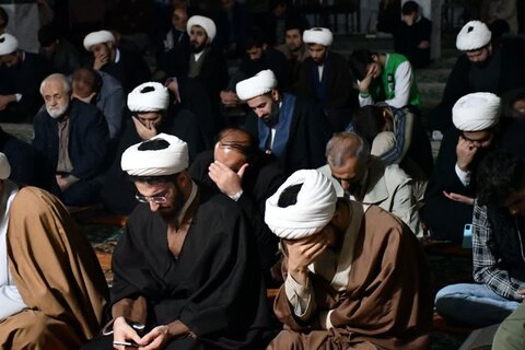 تصاویر/ مراسم مناجات خوانی در مسجد ملا احمد خوی