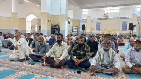 تصاویر| مراسم عبادی سیاسی نماز‌جمعه شهرستان جاسک