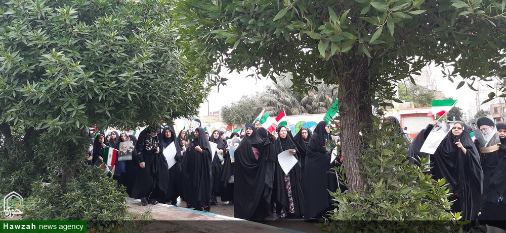 راهپیمایی حمایت از زنان و کودکان مظلوم غزه در اهواز
