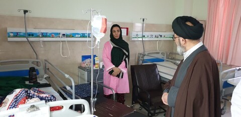 تصاویر/ بازدید نماینده ولی فقیه در آذربایجان شرقی از بیمارستان کودکان مردانی آذر