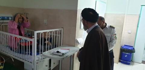 تصاویر/ بازدید نماینده ولی فقیه در آذربایجان شرقی از بیمارستان کودکان مردانی آذر