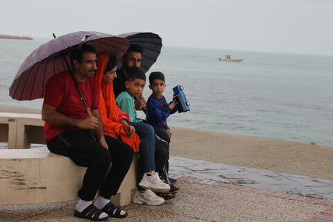 تصاویر/ حال و هوای نوروزی ساحل بوشهر