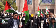 فیلم| تجمع طلاب و مردم اردبیل در محکومیت جنایت‌های رژیم صهیونیستی