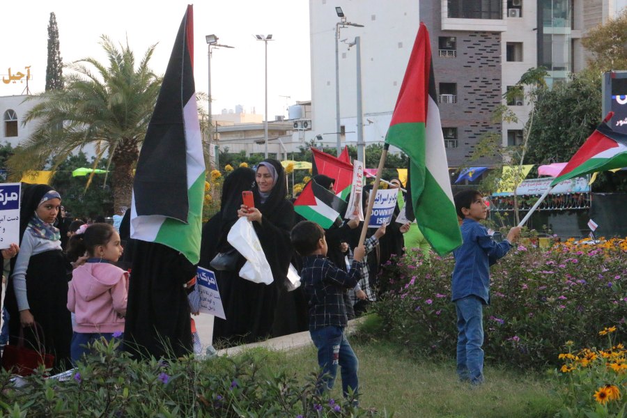 تصاویر/ اجتماع مادران و کودکان بوشهری حامی غزه