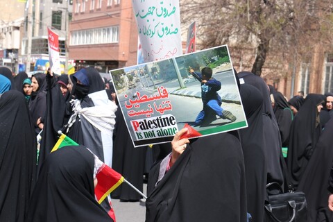 تصاویر/ تجمع ضد صهیونیستی مردم ارومیه