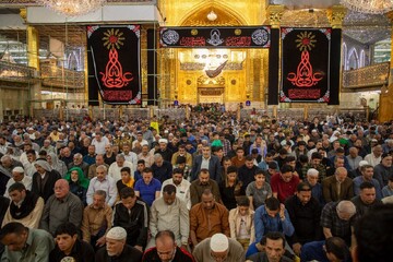 تصاویر/ حال و هوای حرم قمر بنی هاشم (ع) در سومین شب جمعه ماه رمضان