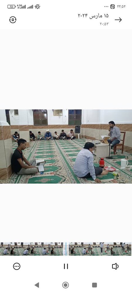 سادگی و یکرنگی زینت بخش سفره هر شب افطاری مسجد الغدیر روستای حمیری «قشم»