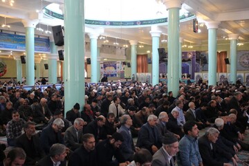 تصاویر/ آیین عبادی سیاسی نماز جمعه شهرستان تکاب