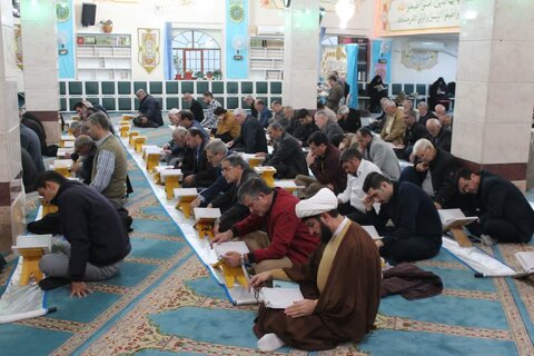 تصاویر/ مراسم جمع خوانی قرآن کریم در مسجد بقیة الله ارومیه