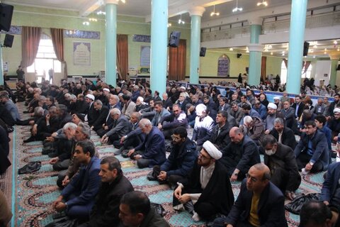 تصاویر/ آیین عبادی سیاسی نماز جمعه شهرستان تکاب