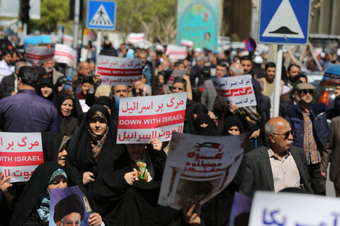 راهپیمایی مردم اصفهان در محکومیت جنایت های صهیونیستی  در غزه