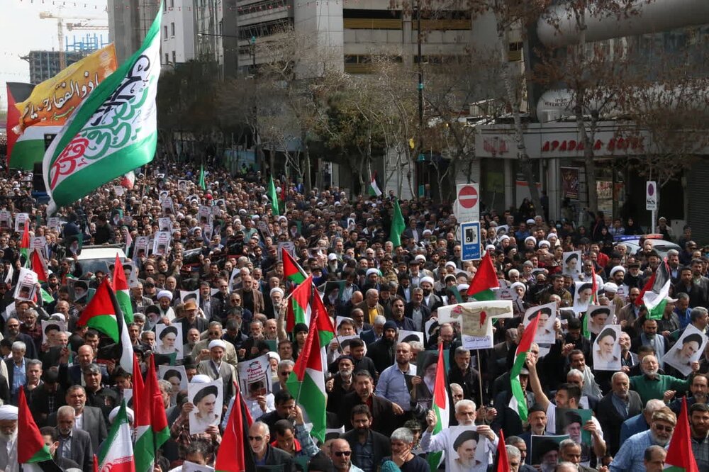 راهپیمایی مردم مشهد در حمایت از زنان و کودکان مظلوم غزه