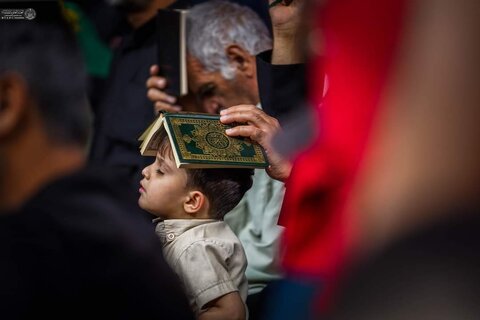حرم امیرالمؤمنین (ع) می انیسویں رمضان المبارک کو شب قدر کے اعمال اور عزاداری کے مناظر