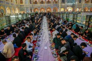 تصاویر/ سفره افطاری آستان علوی در شب شهادت حضرت امیرالمؤمنین (ع)