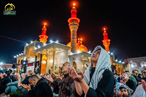 مراسم احیای شب بیست و یکم ماه رمضان در عتبه کاظمیه
