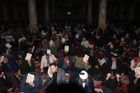 تصاویر | مراسم احیا شب بیست و یکم ماه رمضان در مسجد جامع بناب