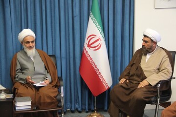 تصاویر/ دیدار مدیر حوزه علمیه قزوین با نماینده ولی فقیه در استان