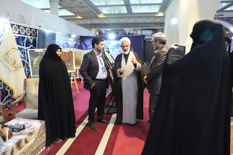تصاویر/ حضور جمعی از شخصیت های حوزوی و دینی در بخش حوزوی سی و یکمین نمایشگاه بین‌المللی قرآن کریم