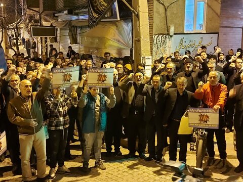 تصاویر/تجمع مردم خلخال در محکومیت حمله اسرائیل به کنسولگری ایران