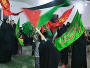 همدردی بانوان بسیجی شهر برازجان با زنان غزه