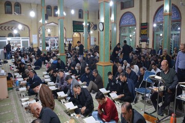 تصاویر/ مراسم احیای شب قدر در شهر مرزی بازرگان