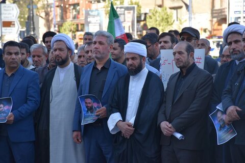 تصاویر/ تجمع مردم ارومیه در اعتراض به حمله رژیم صهیونیستی به کنسولگری ایران در دمشق 
