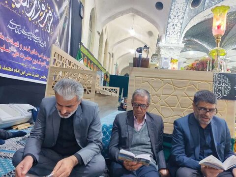 تصاویر/ مراسم احیای شب بیست و سوم ماه رمضان در آستان علی بن باقر(ع) اردهال کاشان