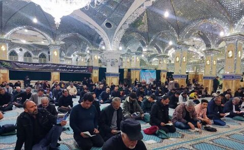 تصاویر/ مراسم احیای شب بیست و سوم ماه رمضان در آستان علی بن باقر(ع) اردهال کاشان