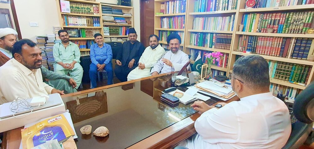 علامہ شبیر حسن میثمی سے صوبائی صدر شیعہ علماء کونسل سندھ کی ملاقات، مختلف تنظیمی و سیاسی امور پر تبادلہ خیال