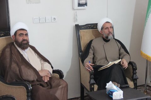 تصاویر/ دیدار مدیر حوزه علمیه استان قزوین با حجت الاسلام والمسلمین حسین مظفری قزوینی
