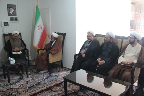 تصاویر/ دیدار مدیر حوزه علمیه استان قزوین با حجت الاسلام والمسلمین حسین مظفری قزوینی