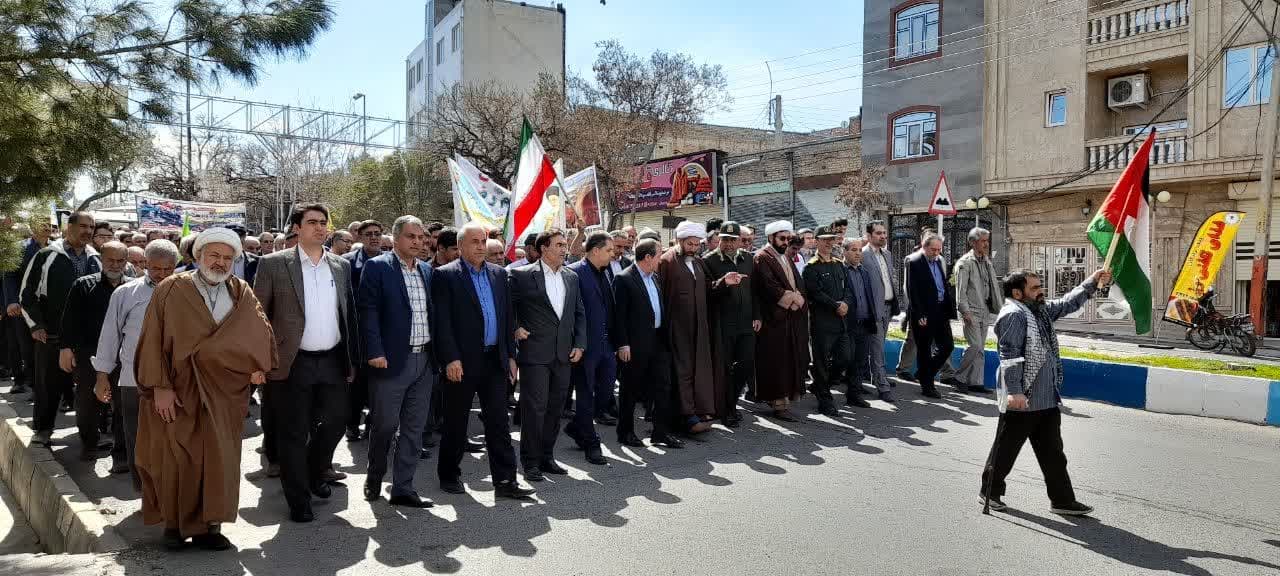 تصاویر/ راهپیمایی روز قدس در اسکو