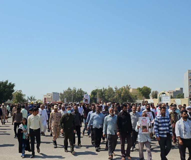 حضور پرشور مردم شهرستان جاسک در راهپیمایی روز قدس