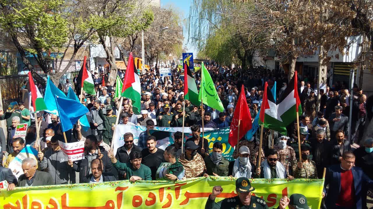 تصاویر/ راهپیمایی روز جهانی قدس در بوکان