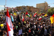 فیلم| طنین فریاد «مرگ بر اسرائیل» در راهپیمایی روز قدس اردبیل