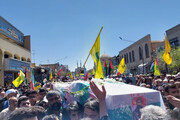 تصاویر/ راهپیمایی متفاوت روز قدس ۱۴۰۳ با تشییع شهدا در یزد