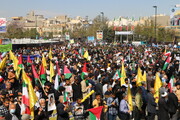 حضور پرشور مردم روزه‌دار مشهدی در راهپیمایی روز قدس
