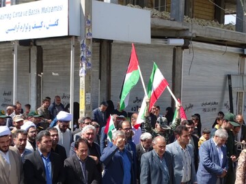 تصاویر/ راهپیمایی روز قدس در شهرستان چهاربرج
