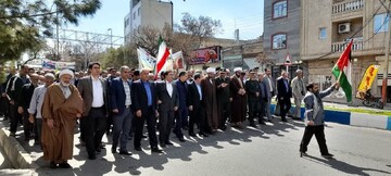 تصاویر/ راهپیمایی روز قدس در اسکو